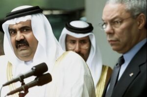 أمير قطر وحمد بن جاسم في واشنطن بعد أحداث سبتمبر