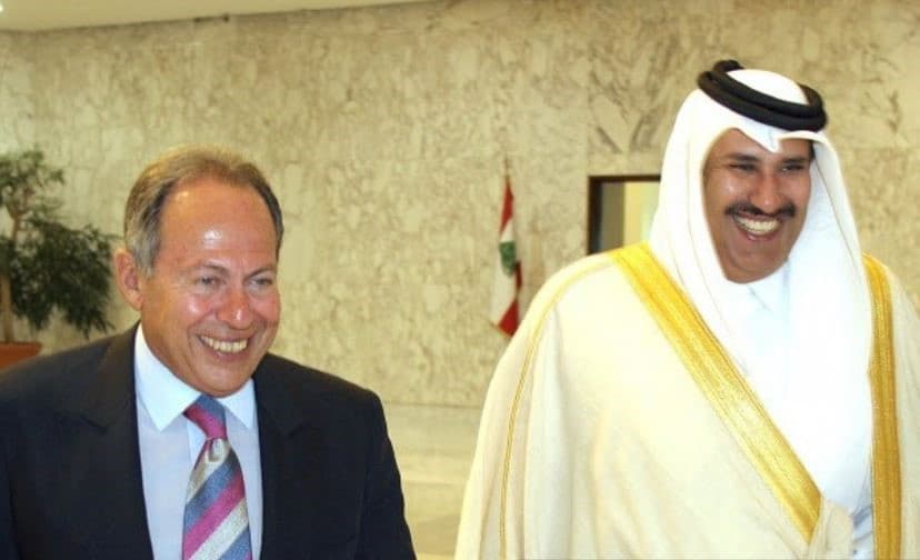 بن جاسم التقي القيادات اللبنانية لحل الأزمة بين سوريا ولبنان