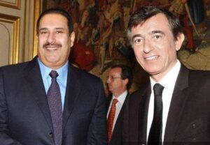 صورة حمد بن جاسم ووزير خارجية فرنسا يبحثان الخلافات بين سوريا ولبنان