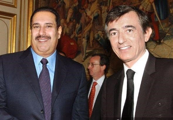 صورة حمد بن جاسم ووزير خارجية فرنسا يبحثان الخلافات بين سوريا ولبنان