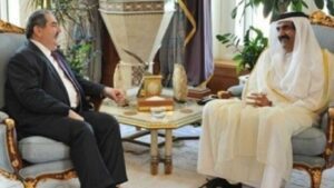 لقاء أمير قطر وزيباري استعرض تطورات الأزمة السورية