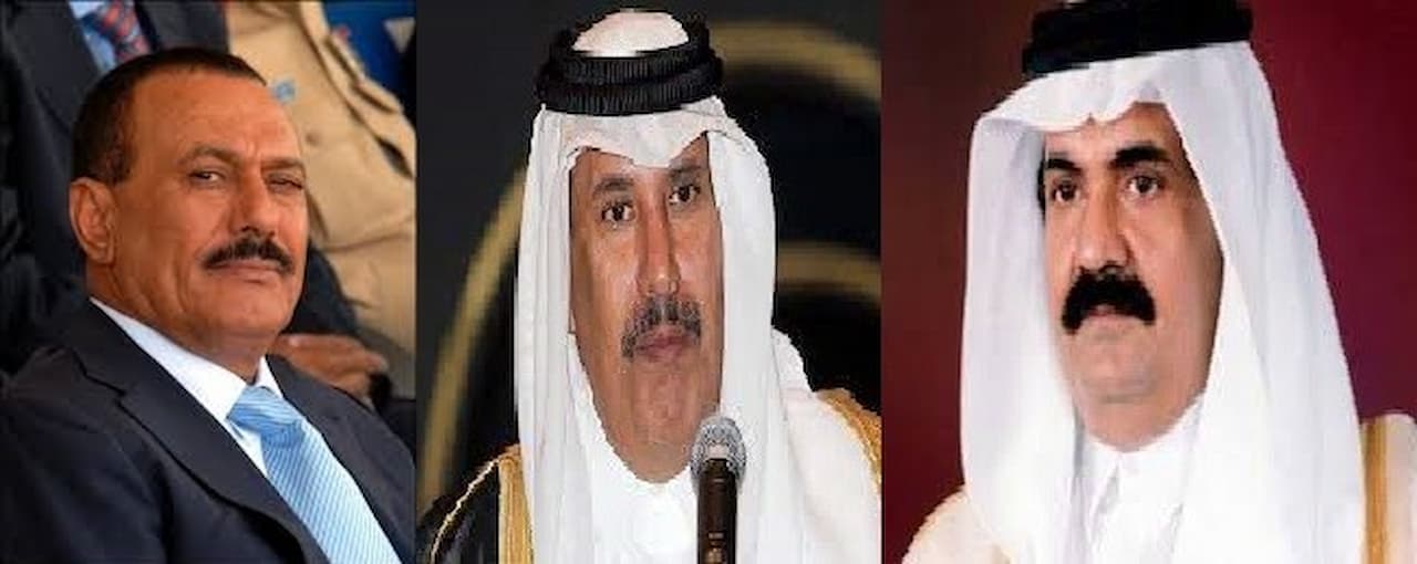 رسالة من أمير قطر إلى علي عبدالله صالح نقلها حمد بن جاسم