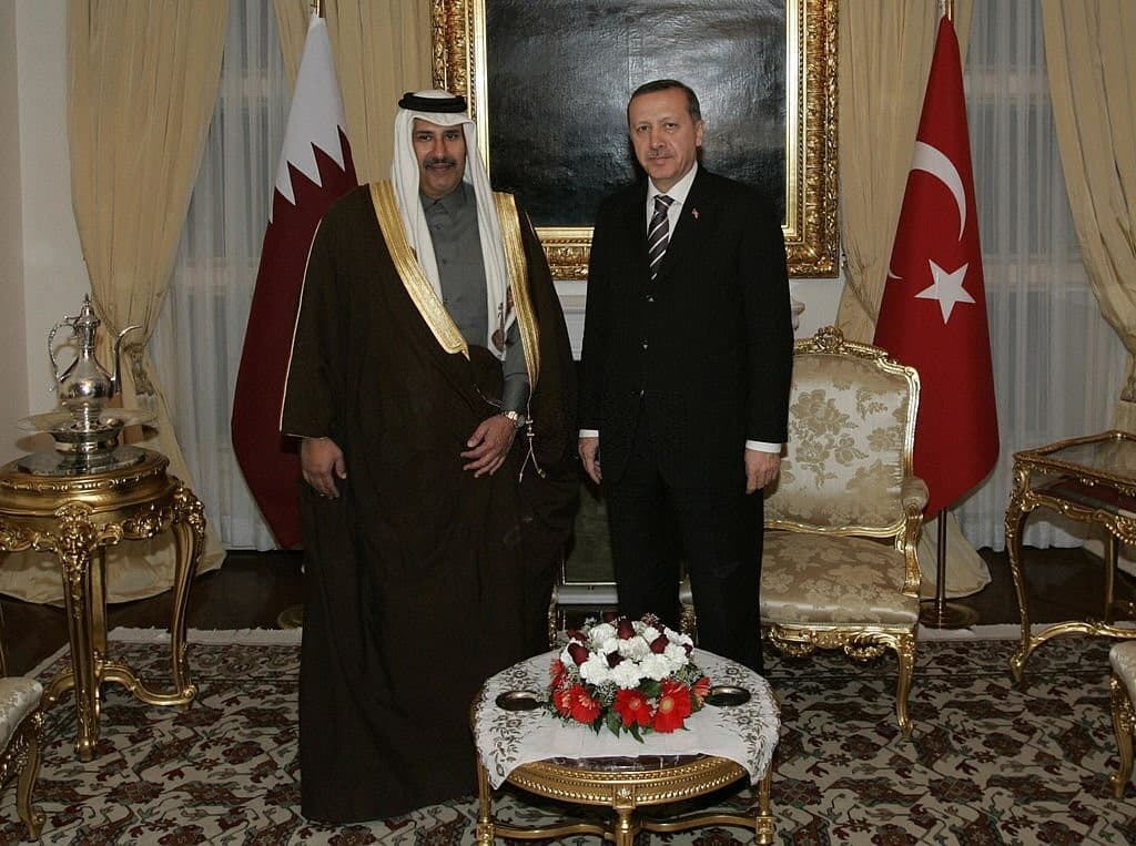 بن جاسم التقى رئيس وزراء تركيا رجب طيب أردوغان في أنقرة 