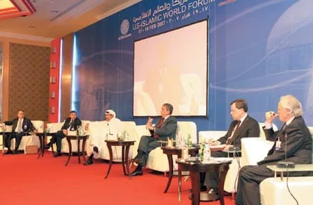 حمد بن جاسم في منتدى أمريكا والعالم الإسلامي عن العلاقات الأمريكية الإسلامية