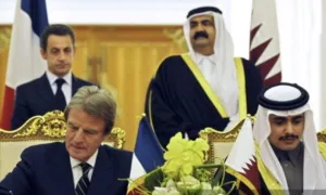 بحضور أمير البلاد وساركوزي توقيع اتفاقيات بين قطر وفرنسا بمجالات الاقتصاد والتنمية والأمن