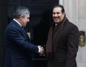 حمد بن جاسم وبراون يبحثان سبل تثبيت وقف إطلاق النار في غزة