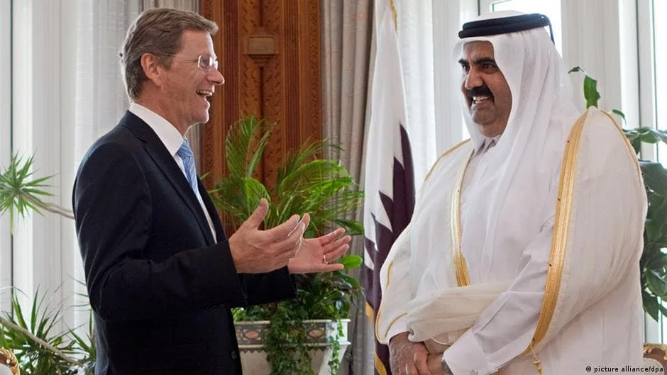 أمير قطر ورئيس الوزراء يستقبلان وزير خارجية ألمانيا بالدوحة