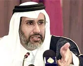 حمد بن جاسم خلال مؤتمر أمريكا والعالم الإسلامي