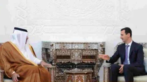 حمد بن جاسم يبحث مع الأسد القرار الأممي بقضية اغتيال الحريري