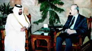 حمد بن جاسم وحافظ الأسد يبحثان دعم دول الخليج لسوريا ومصر
