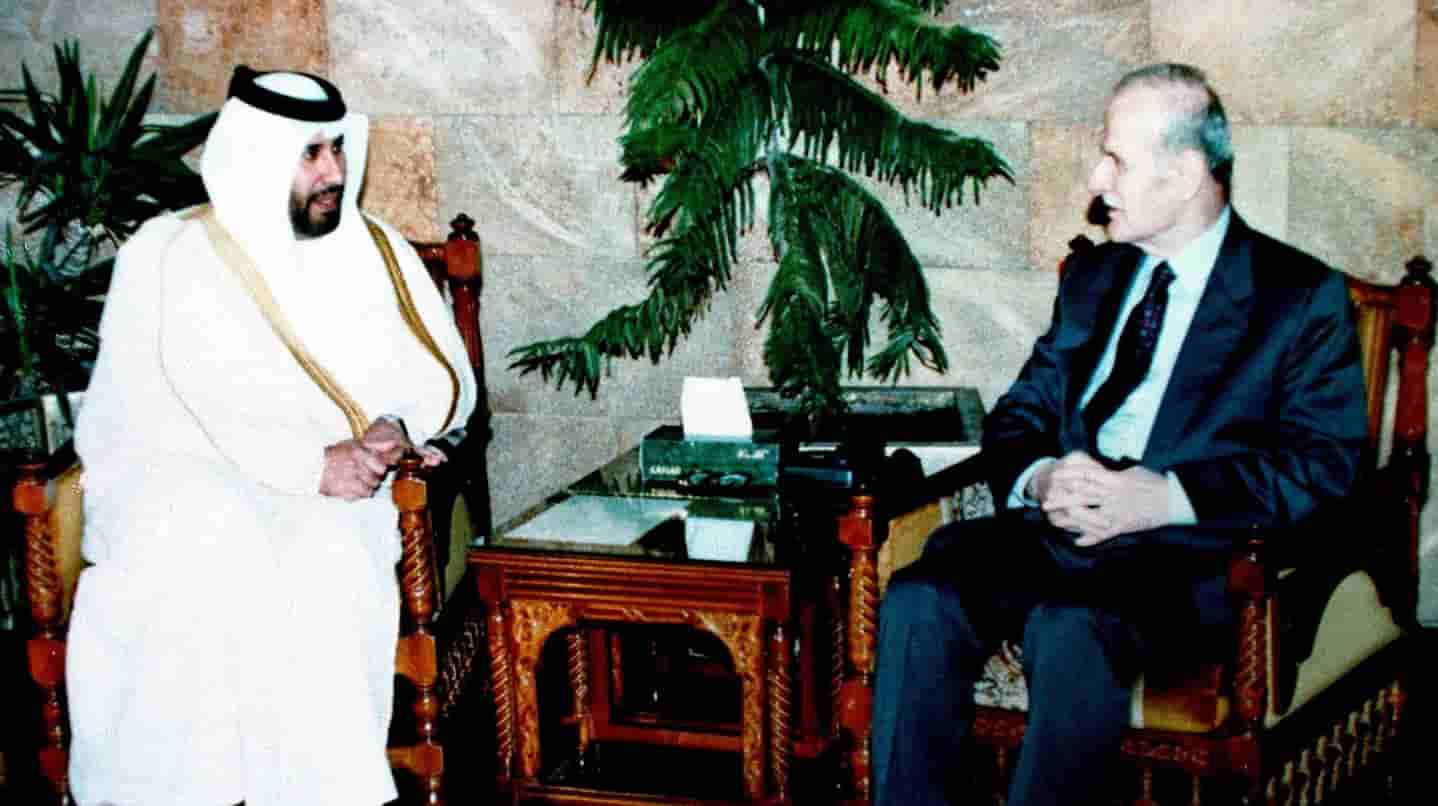 حمد بن جاسم وحافظ الأسد يبحثان دعم دول الخليج لسوريا ومصر