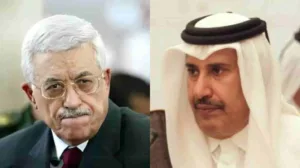 حمد بن جاسم ومحمود عباس يبحثان علاقات قطر وفلسطين