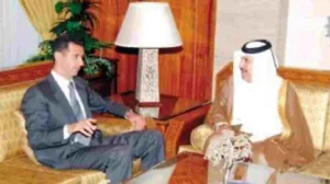 حمد بن جاسم يزور دمشق عقب اختراق إسرائيل الأجواء السورية