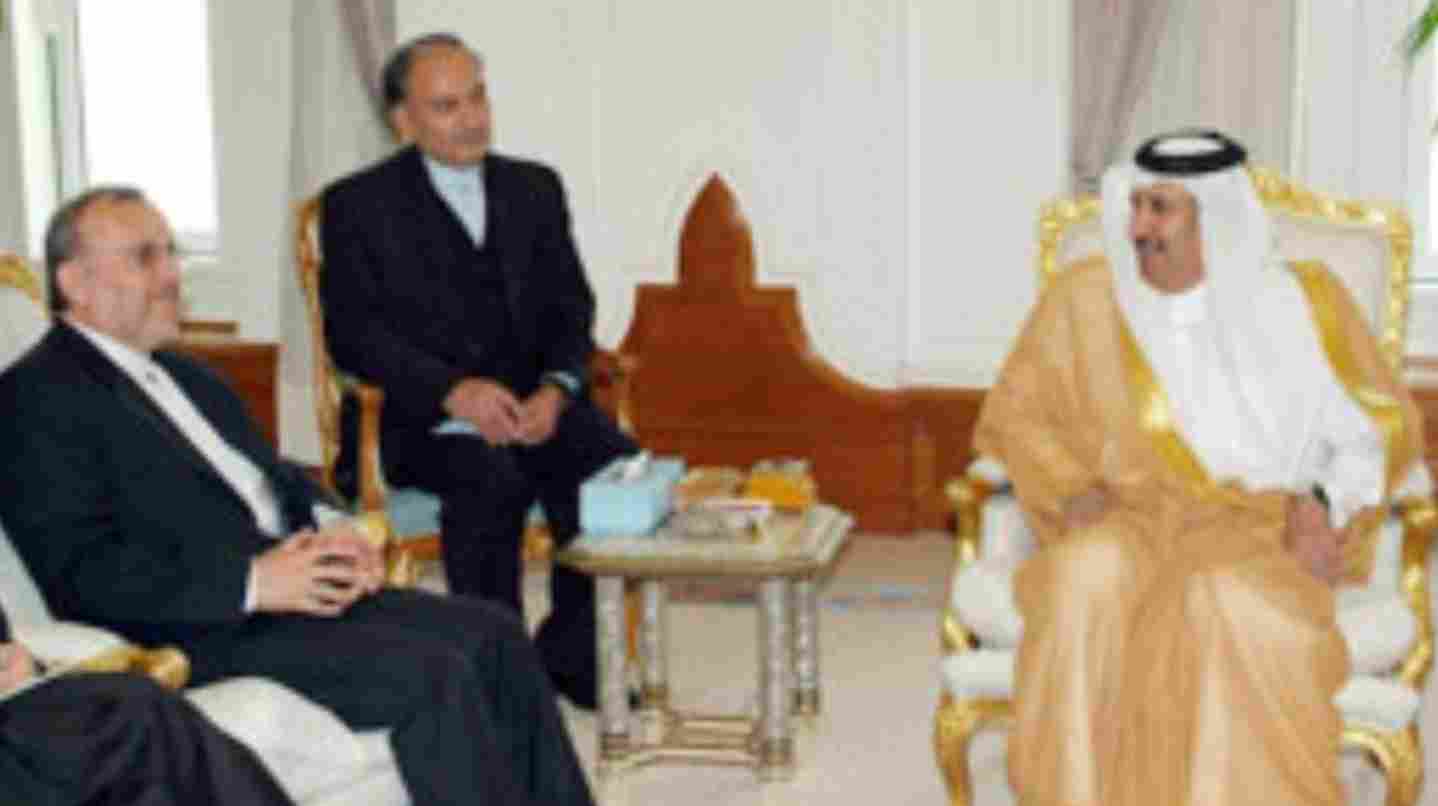 حمد بن جاسم ومتكي يبحثان تطوير علاقات قطر وإيران