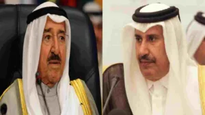 حمد بن جاسم يتلقى رسالة من الشيخ صباح الأحمد