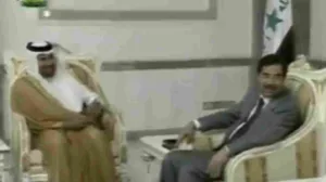 خلال لقائه حمد بن جاسم ببغداد.. صدام حسين يرفض التنحي