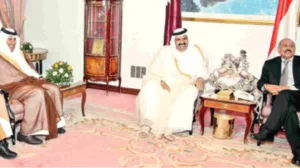 أمير قطر يلتقي الرئيس اليمني لتفعيل اتفاق الدوحة بشأن صعدة