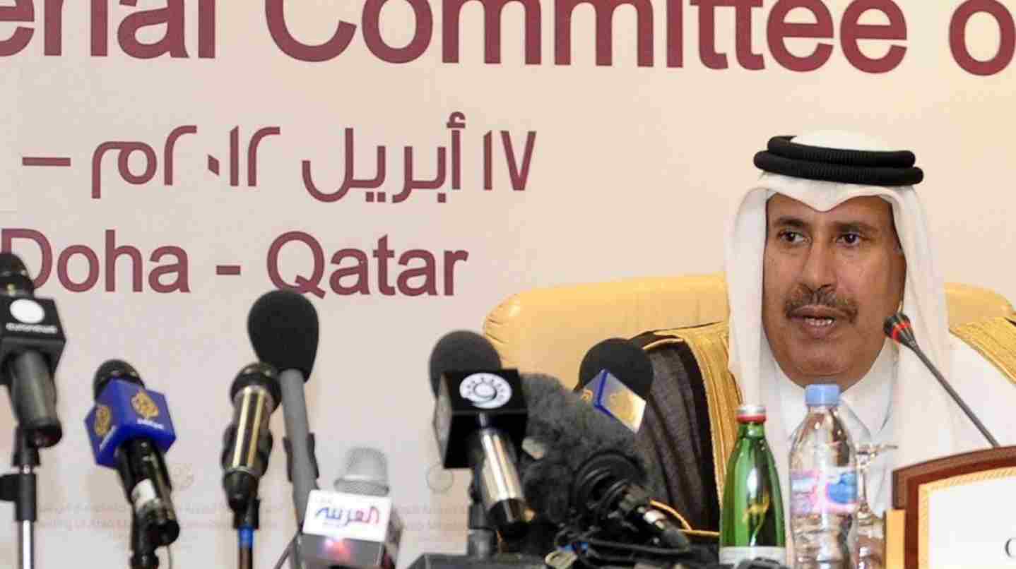 حمد بن جاسم ينفي تسليح قطر للمعارضة السورية