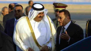 أمير قطر ومبارك يطالبان بوقف اعتداءات إسرائيل على الفلسطينيين