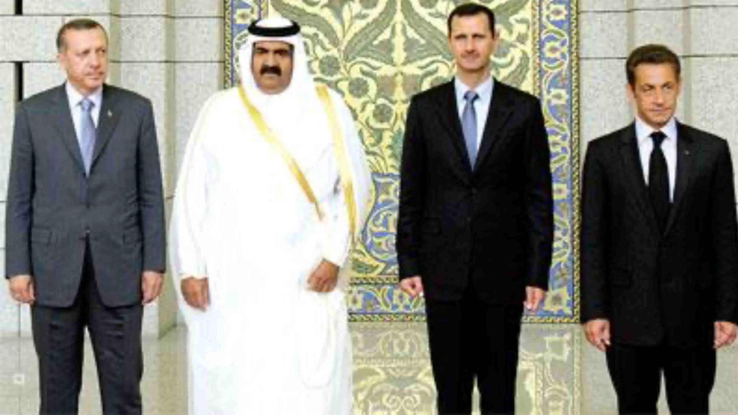 قمة رباعية في دمشق بين قادة قطر وسوريا وتركيا وفرنسا