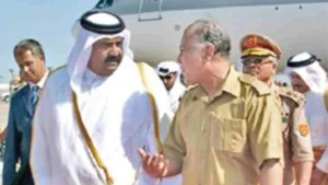 أمير قطر والقذافي يبحثان ترتيبات القمة العربية في سرت