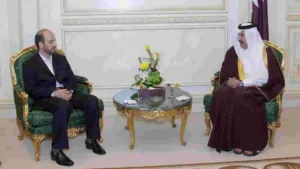 حمد بن جاسم ومحرابيان يبحثان التعاون التجاري بين قطر وإيران