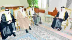 حمد بن جاسم يستقبل محافظ العاصمة الكويتية بالدوحة