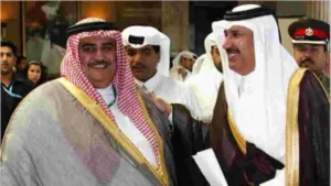 حمد بن جاسم وخالد آل خليفة يبحثان تعزيز روابط قطر والبحرين