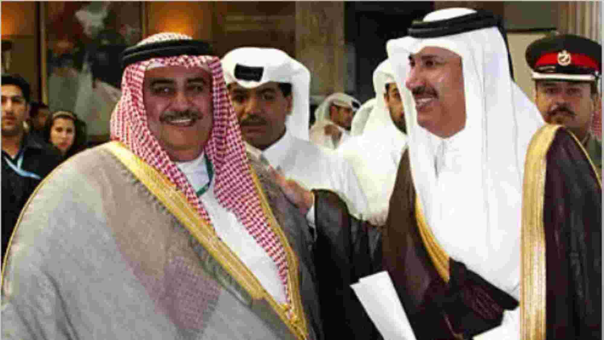 حمد بن جاسم وخالد آل خليفة يبحثان تعزيز روابط قطر والبحرين