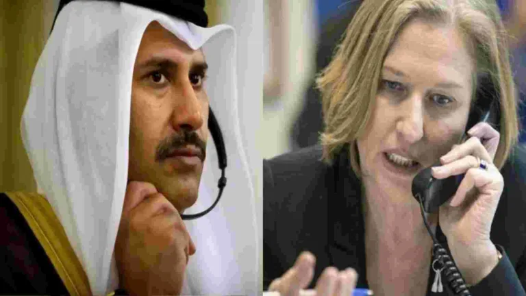 حمد بن جاسم يبحث مع ليفني تطورات الأوضاع بين لبنان وإسرائيل