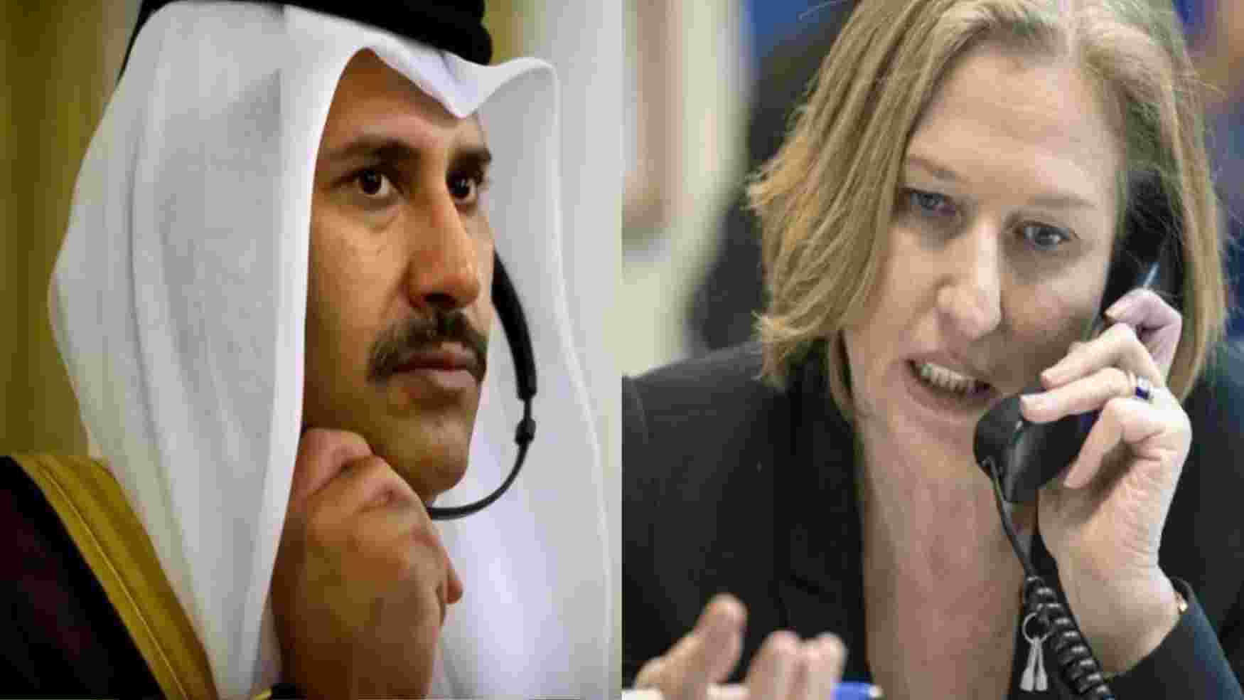 حمد بن جاسم يبحث مع ليفني تطورات الأوضاع بين لبنان وإسرائيل