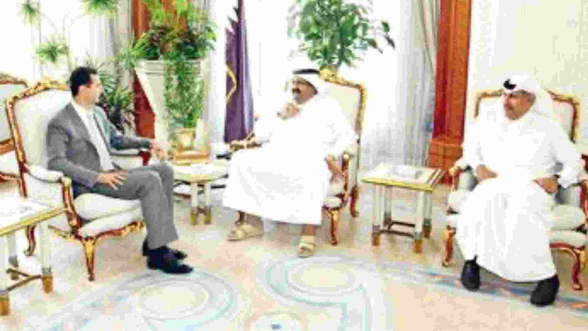 بشار الأسد في الدوحة لبحث علاقات قطر وسوريا
