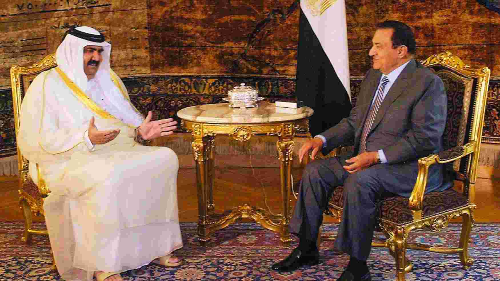 قمة قطرية مصرية بالقاهرة لبحث سبل تحريك عملية السلام