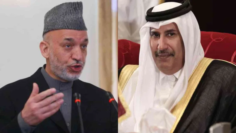 حمد بن جاسم يبحث مع حامد كرزاي العلاقات بين قطر وأفغانستان