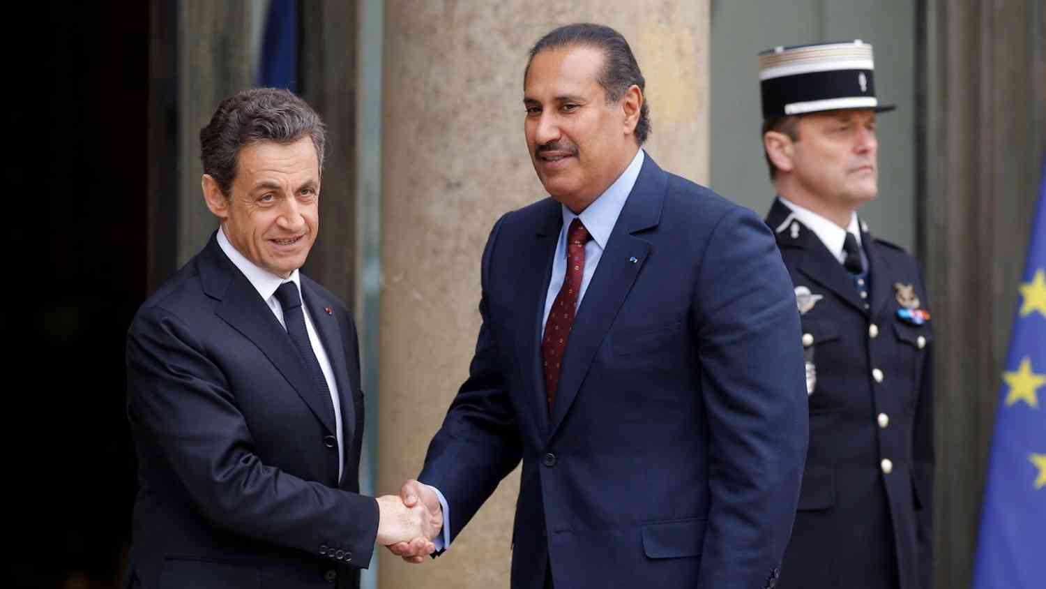 حمد بن جاسم والرئيس الفرنسي يبحثان تطورات أوضاع ليبيا