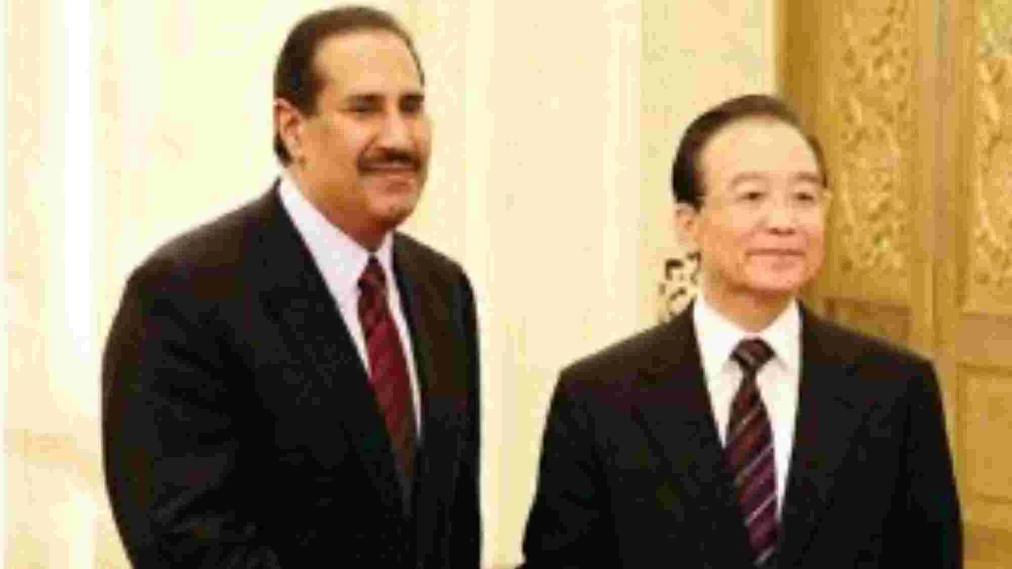 حمد بن جاسم في بكين لتعميق التعاون الاقتصادي القطري الصيني