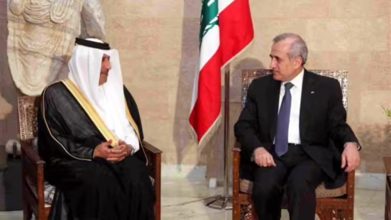 حمد بن جاسم وميشال سليمان يبحثان تعميق التعاون بين قطر ولبنان