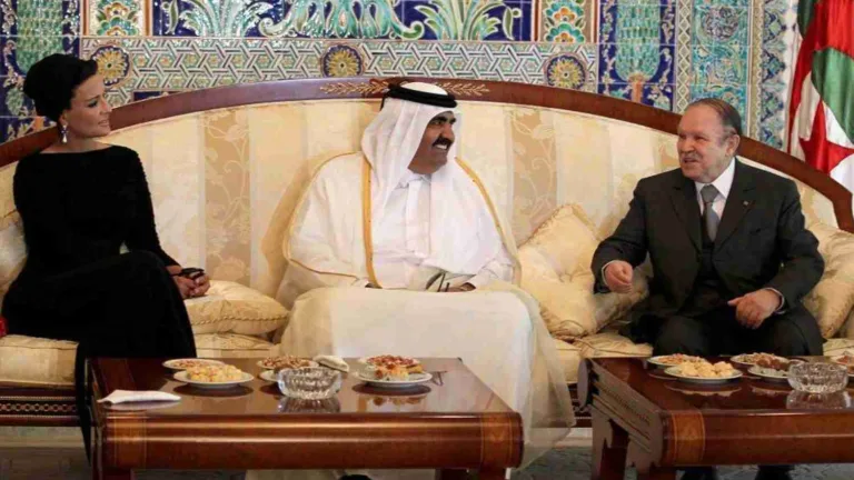 أمير قطر يبحث مع بوتفليقة سبل تنمية علاقات قطر والجزائر