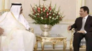 أمير قطر والرئيس التونسي يبحثان آفاق العمل العربي المشترك