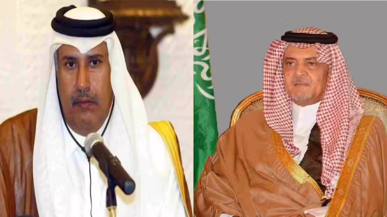 حمد بن جاسم يبحث مع الفيصل تعميق العلاقات بين قطر والسعودية