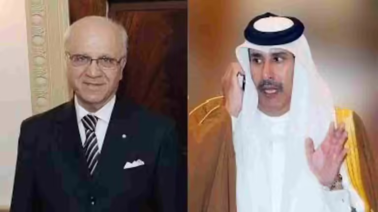 حمد بن جاسم يبحث مع مدلسي تطورات الانقلاب في مالي