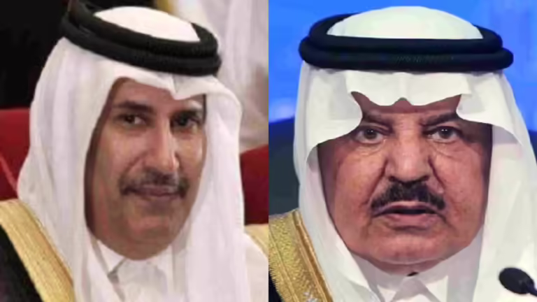 حمد بن جاسم والأمير نايف يبحثان سبل دعم علاقات الدوحة والرياض