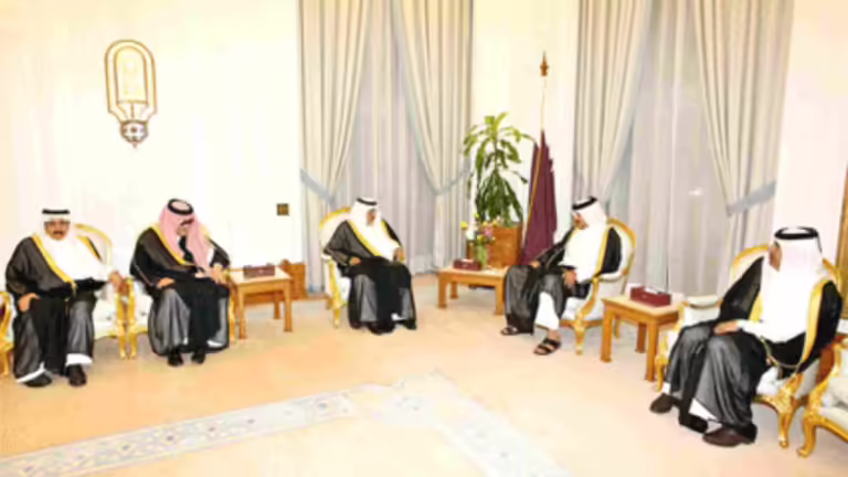 تبادل وثائق التصديق على إنشاء مجلس التنسيق بين قطر والسعودية