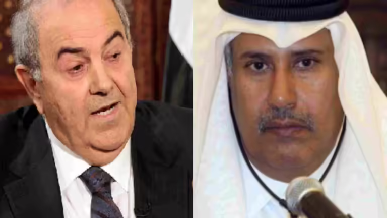 حمد بن جاسم وإياد علاوي يبحثان تحديثات الأوضاع في العراق