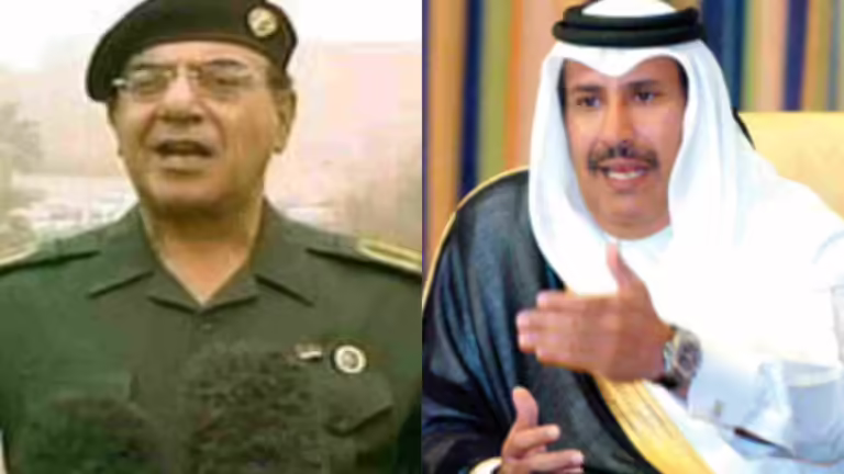 حمد بن جاسم يتلقى رسالة من الصحاف بشأن دعم تعاون قطر والعراق