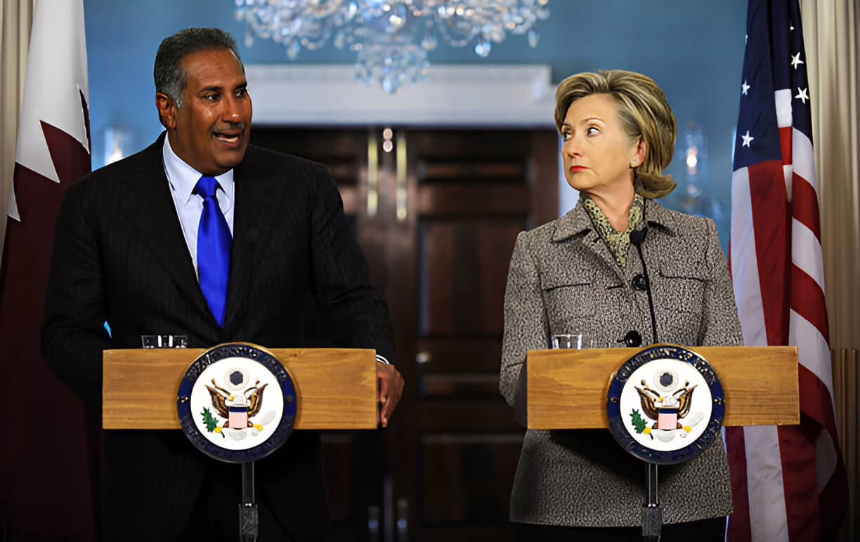 حمد-بن-جاسم-هيلاري- كلينتون