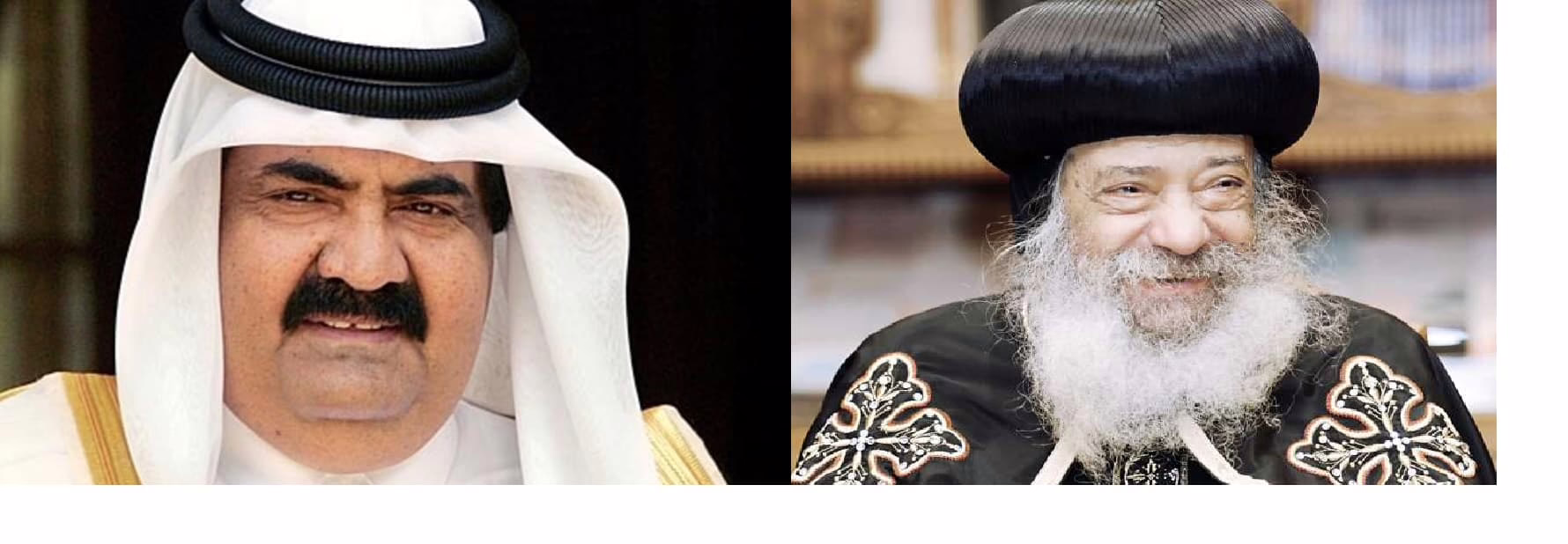 البابا-شنودة-حمد-بن-خليفة