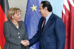 حمد-بن-جاسم-أنجيلا-ميركل