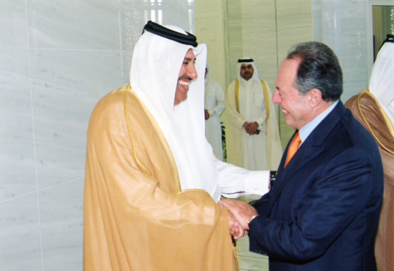 حمد بن جاسم وإميل لحود