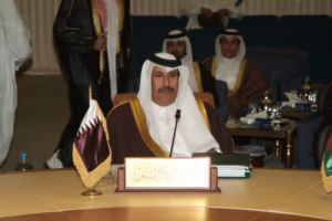 النائب الأول لرئيس الوزراء وزير الخارجية حمد بن جاسم يشارك في الاجتماع الوزاري لمجلس التعاون الخليجي في السعودية – 1 مارس 2006